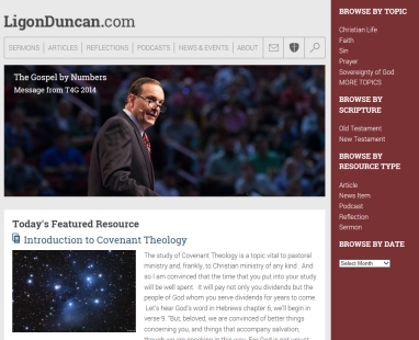 Introducing LigonDuncan.com