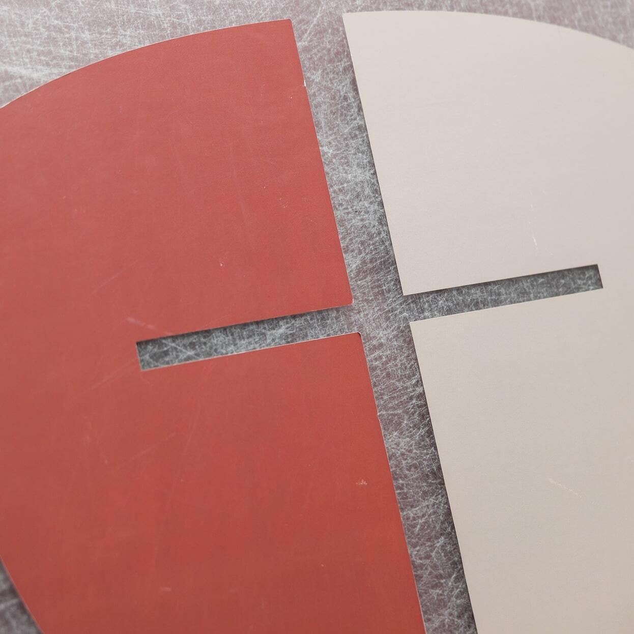 Close-up detail of the Reformed Theological Seminary shield logo showing the cross design.