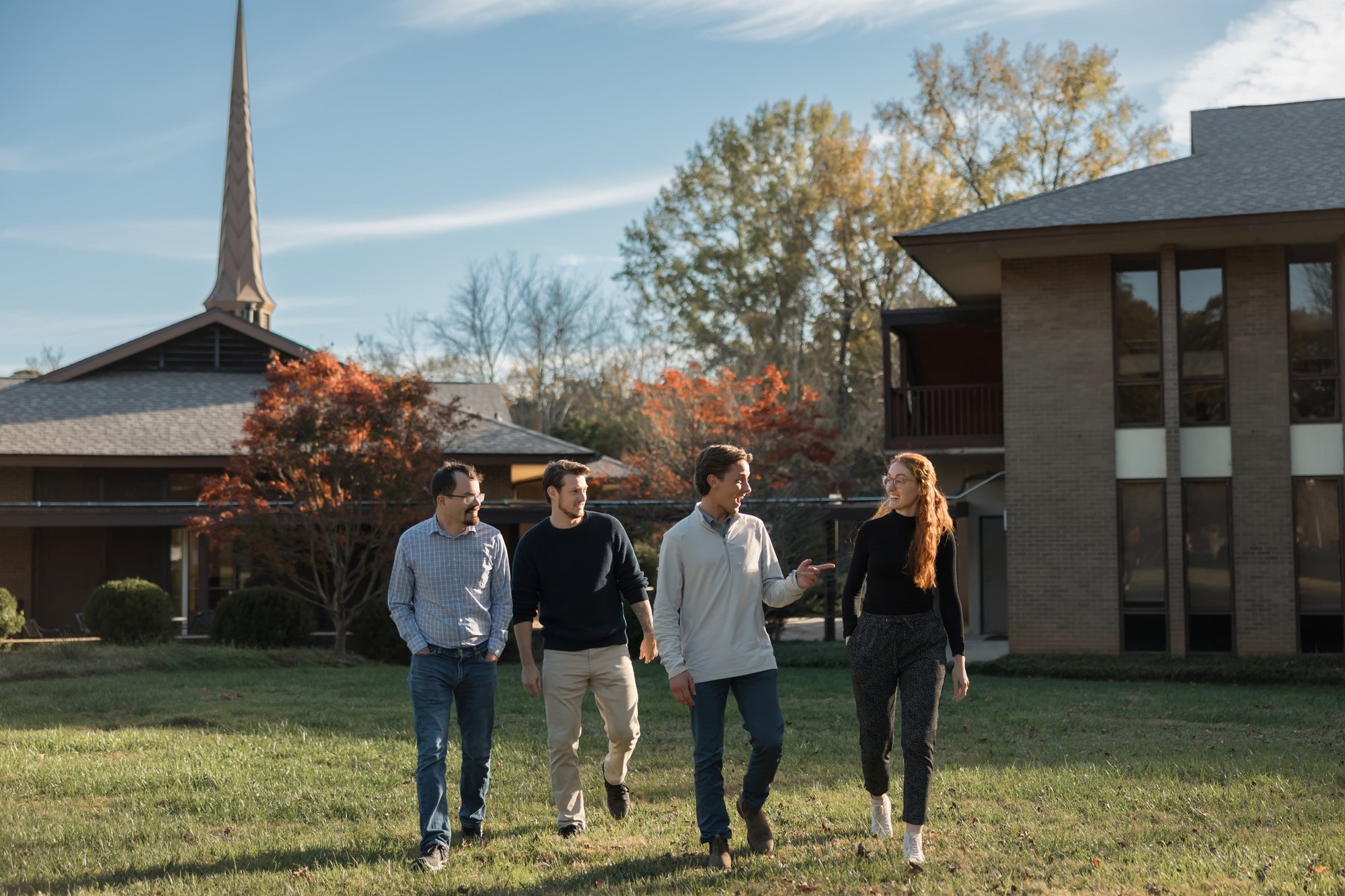 Students walking at RTS 